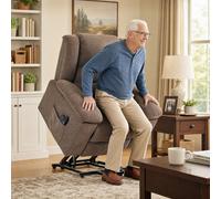 Oversized Riser Recliner Chair with Massage and Heat, Power Lift Recliner