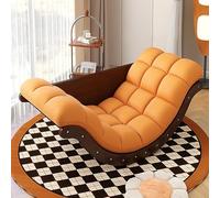 Oversized Rocking Chair with High Back and PU Cushion for Comfortable Nursing and Relaxation in Nursery