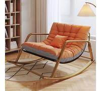 Oversized Rocking Chairs for Patio & Living Room - High Backrest 180KG Capacity Modern Iron Armchair in Multicolor - Comfort & Style for Bedroom & Outdoors