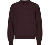 Oversized round-neck sweater Colorful Standard Oxblood Red Rouge L