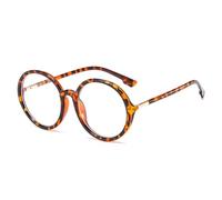 Oversized Round Reading Glasses 1.0 for Men and Women, Retro Large Blue Light Blocking Readers, Big UV400 Protection Reading Eyeglasses, Suitable for People with Large Heads and Faces