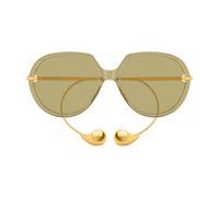 Oversized Round Sunglasses - unisex - Bottega Veneta - Sunglasses - Yellow - 60 MM - Accessories 60 MM
