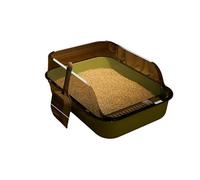 Oversized Semi-Enclosed Toilet Anti-Spill Design Thickened Structure Odor Blocking Simple Pet Washroom Oversized Enclosed Cats Toilet