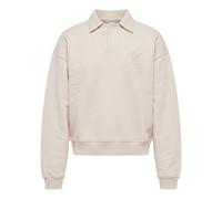 Oversized Shield Polo Jumper - male - Daily Paper - Sweatshirts - Beige - S - Sweatshirts & Hoodies S