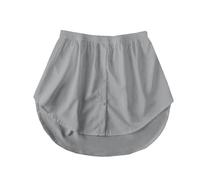 Oversized Shirt Extender for Women - High Waist Elastic Button Down Mini Skirt Bodysuit Extender - Solid Color Shirt Extension SkirtVersatile False Hem
