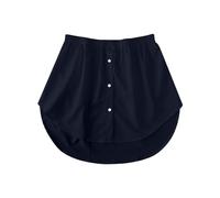 Oversized Shirt Extender for Women - High Waist Elastic Button Down Mini Skirt Bodysuit Extender - Solid Color Shirt Extension SkirtVersatile False Hem