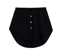Oversized Shirt Extender for Women - High Waist Elastic Button Down Mini Skirt Bodysuit Extender - Solid Color Shirt Extension SkirtVersatile FALSE Hem