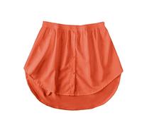 Oversized Shirt Extender for Women - High Waist Elastic Button Down Mini Skirt Bodysuit Extender - Solid Color Shirt Extension SkirtVersatile False Hem
