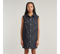 Oversized Sleeveless Dress - Dark blue - Women S