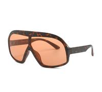 Oversized Square Punk Sunglasses Women Men Luxury Shield Goggle Sun Glasses Lady Vintage Outdoor Shades UV400 Eyewear(Color:Brown)