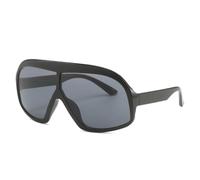 Oversized Square Punk Sunglasses Women Men Luxury Shield Goggle Sun Glasses Lady Vintage Outdoor Shades UV400 Eyewear(Color:Black)