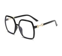 Oversized Square Reading Glasses 2.0 for Women, Fashion Large Blue Light Blocking Computer Readers, Stylish Big Frame Anti Eyestrain Reading Eyeglasses