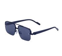 Oversized Square Rimless Sunglasses Men Big Frame Vintage Frameless Eyewear Shades UV400 (C1 Black Gray,With the box)