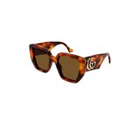Oversized Square Sunglasses, female, Gucci, Sunglasses, Brown, 54 MM, Accessories 54 MM