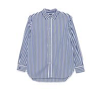 Oversized Striped Cotton Shirt - female - Polo Ralph Lauren - Shirts - Blue - L - Blouses & Shirts L