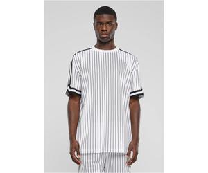Oversized striped knit T-shirt Urban Classics Blanc L