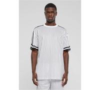 Oversized striped knit T-shirt Urban Classics Blanc S