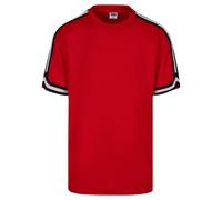 Oversized striped T-shirt Urban Classics Red S