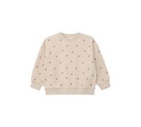 Oversized Sweatshirt with Floral Embroidery - Fleece-Lined Girl s.Oliver Beige 2/3 years