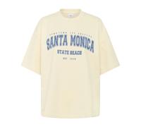 Oversized Sweatshirt with Half Sleeves - female - Saint Tropez - T-Shirts - Beige - M - Tops M
