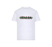 Oversized T-shirt Mister Tee Italia Stripes Blanc 4XL