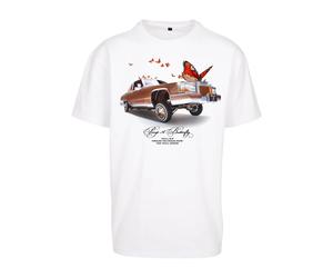Oversized T-shirt Mister Tee Pimp a Butterfly Blanc L