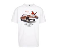 Oversized T-shirt Mister Tee Pimp a Butterfly Blanc S