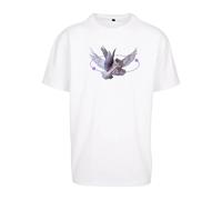 Oversized T-shirt Mister Tee Vive la Liberte Blanc M