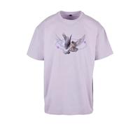 Mister Tee T-shirt Vive la Liberte Oversize Men's Short Sleeve Purple L