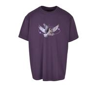 Oversized T-shirt Mister Tee Vive la Liberte Violet S