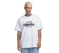 MT Upscale Men's Mt3526-compton Athletic Club Oversize Tee T-Shirt, White, M