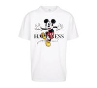 Oversized T-shirt Upscale Disney 100 Mickey Happiness Blanc 5XL