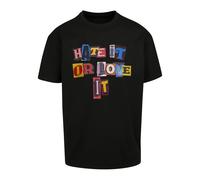Oversized T-shirt Upscale Hate It Or Love It Noir S