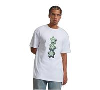MT Upscale Men's Mt3188-peace&Love Heavy Oversize Tee T-Shirt, White, L
