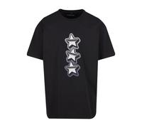 MT Upscale Men's Mt3188-peace&Love Heavy Oversize Tee T-Shirt, Black, M