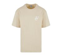 Oversized T-shirt Urban Classics Weavy Logo Heavy Blanc S