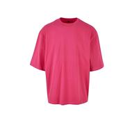 Build your Brand Men's By256-oversized Sleeve Tee T-Shirt, Hibiscus Pink, L