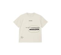 Oversized T-shirt with Front Print and Cut Edges Child s.Oliver Beige 13/14 years
