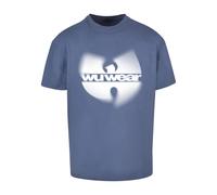 Wu-wear Faded Logo Oversize Short Sleeve T-shirt Blue S