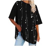 Oversized T Shirts for Women UK Sale Clearance Short Sleeve Summer Tops Gradient Color Crew Neck Tshirts Baggy Pullover Tunic Tops Ladies Elegant Blouses Casual Basic Tee Shirts Plus Size S-5XL
