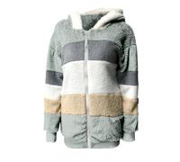 Oversized Teddy Bear Coat For Women Sherpa Lined Full Zip Jacket with Pockets Winter Warm Fuzzy Hooded Sweatshirt Lightweight Comfortable Thermal Jumper for Hiking Walking