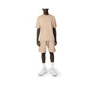 Oversized Tee Relaxed Shorts Set- Beige Clothing Hydra Clothing Beige 48R