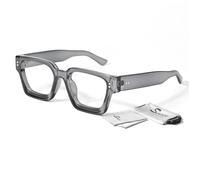 Oversized Thick Square Fake Glasses for Women Men,Fashion Preppy Clear Lens Eyeglasses with 100% UV400 Protection
