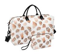 Oversized Travel Duffel Bag Large Carry On Airport Bag Gym Duffel Bag with Toiletry Bag for Trekking Waterproof, rose gold leopard print