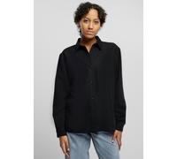 Urban Classics - Oversized Twill Black - Blouse - black - S - 68% Viscose, 32% Polyester,Satin S