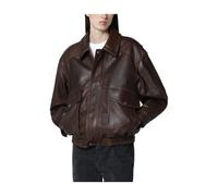Oversized Vintage Leather Blouson - female - Dunst - Leather Jackets - Brown - M - Jackets M