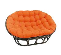 Oversized Waterproof Chair Cushion Pad for Double & Egg Chairs Comfortable Outdoor Seat Cushion with Ties for Patio Garden and Balcony Furniture