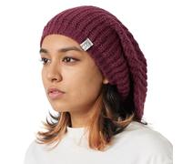 Oversized Winter Slouchy Knit Beanie - Mens Warm Fall Hat Womens Dreadlock Cap Large Slouch Tam for Big Heads Burgundy