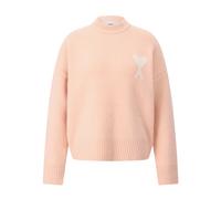 Oversized Wool Blend Pullover - female - Ami Paris - Round-neck Knitwear - Orange - L - Knitwear L