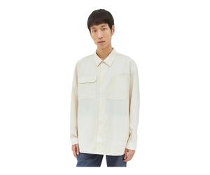 Oversized Work Shirt with Perforated Panel - male - Dickies - Casual Shirts - Beige - S - Shirts S
